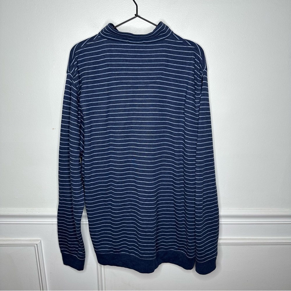 Peter Millar Classic Fit blue Stripe Pullover Mens XL - Picture 3 of 6